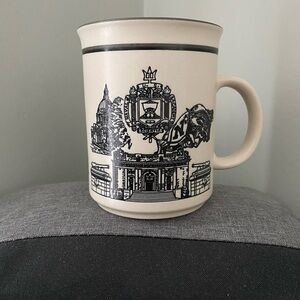 Navy and Cream Ceramic Naval Academy Mug